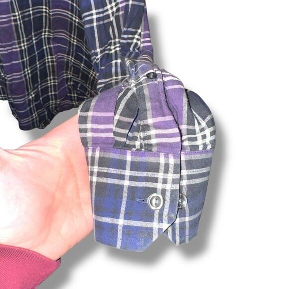 Eton Contemporary Purple BD Dress Shirt Size XL 17 - Picture 5 of 6